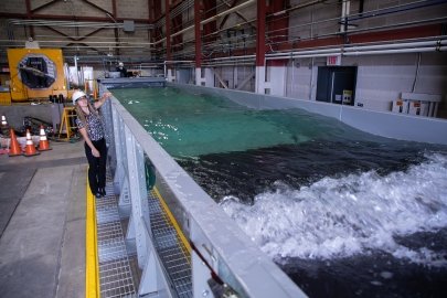Wave tank facility.