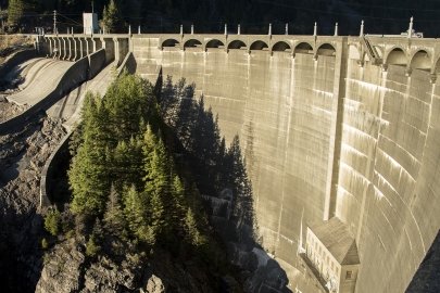 Hydropower dam.