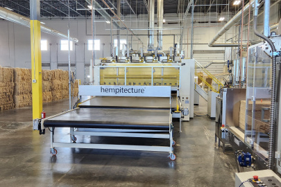 Hempitecture warehouse interior. 