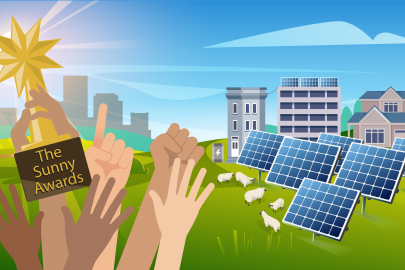 American Made Sunny Awards for Equitable Community Solar graphic