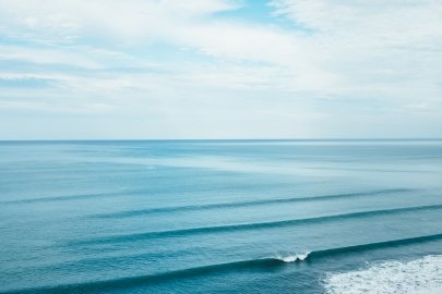 Still water with small waves