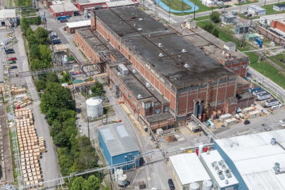 Aerial view of building