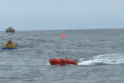 Two buoys deployed at sea