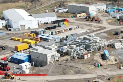 Aerial view of the West Valley Demonstration Project site