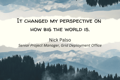 Meet Nick Palso, a Senior Project Manager in the Grid Deployment Office.