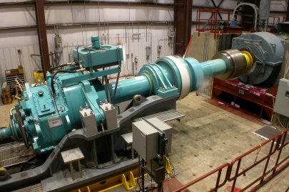 a wind turbine being tested at a commercial facility