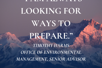 I am always looking for ways to prepare. 