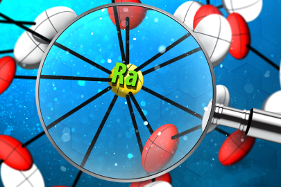 Illustration of the structure of the radium compound characterized in this research. Single crystal X-ray diffraction provided detailed information on the bonding of radium in an organic molecule for the first time.