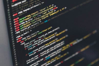 Code displayed on a computer monitor