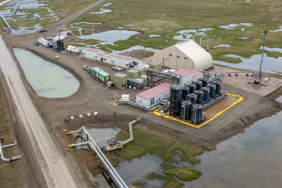 Test Site on the Alaska North Slope during Production Testing 
