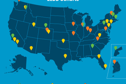 Map with ZEDD cohorts marked. The list of new programs is available in the article.