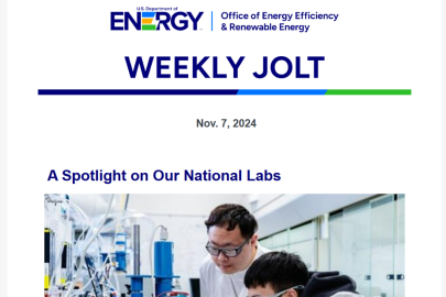 Screenshot of a Weekly Jolt newsletter
