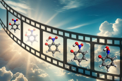 Researchers retrieved the time-varying molecular structure of photoexcited o-nitrophenol from ultrafast electron diffraction data using a genetic algorithm.
