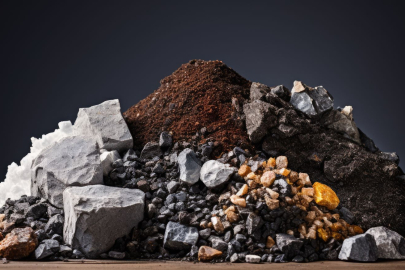 A pile of minerals