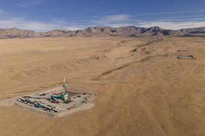 Aerial view of the FORGE site.