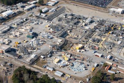 Aerial view of the SRS F Tank Farm