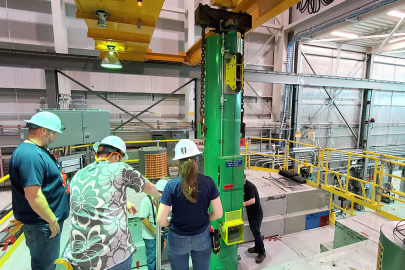 TREAT test of high-burnup fuels at Idaho National Laboratory.
