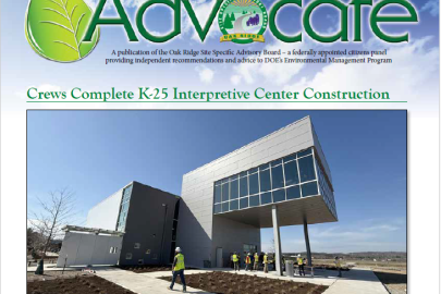 thumbnail image of the Advocate newsletter front page
