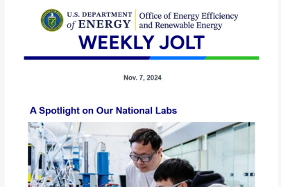 Screenshot of a Weekly Jolt newsletter