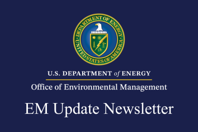 EM logo with EM Update Newsletter 