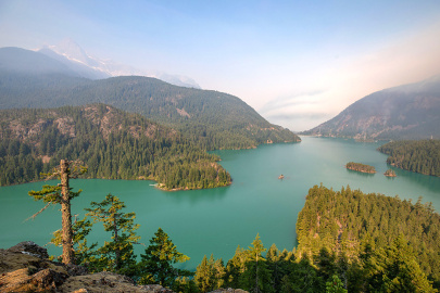Diablo Dam and reservoir area in North Cascades National Park. Credit: Brent Olson 