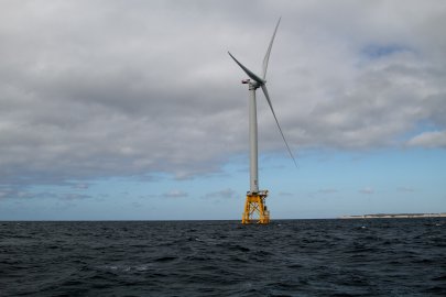 Block Island Wind Farm - offshore wind using GE turbines. (Photo by Gary Norton)