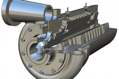 Low-Global Warming Potential HVAC System with Ultra-Small Centrifugal Compression