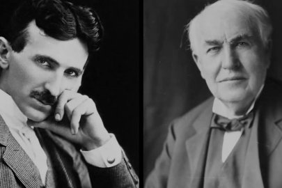 Inventors Tesla and Edison