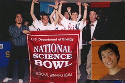 Jeff Zira and his teammates celebrate winning the regional competition his junior year at North Hollywood High School.