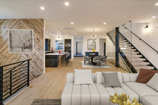 Dwell Development built this 3,989-square-foot custom home in Seattle, Washington, to the high performance criteria of the U.S. Department of Energy Zero Energy Ready Home (ZERH) program.
