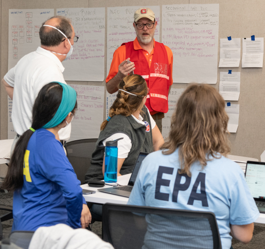 The exercise utilized a Joint Information Center, which brought together public affairs staffers from federal, state, and local organizations to keep the simulated public and media informed during Cobalt Magnet.