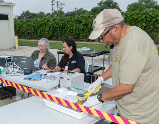 An NNSA field-monitoring sample collection site used during the Cobalt Magnet exercise.