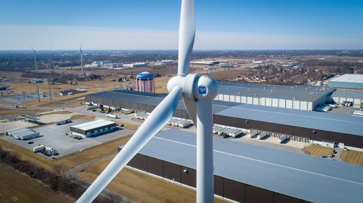 Aerial view of the Ball plant in Ohio.