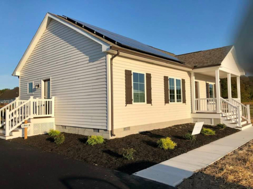 Energize Delaware’s ZeMod Program and Beracah Homes built this 1,209-square-foot affordable home in Lincoln, Delaware, to the high performance criteria of the U.S. Department of Energy Zero Energy Ready Home (ZERH) program.