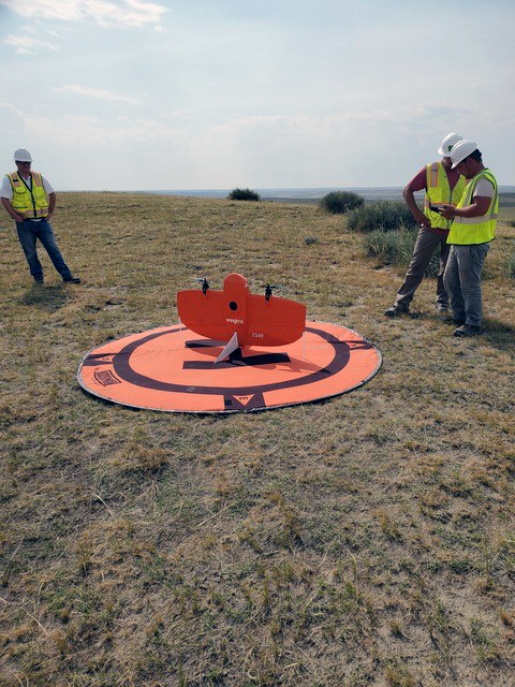 Preflight preparations at the Tuba City, Arizona Disposal Site, April 2022