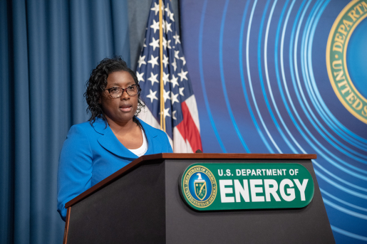 Photo of DOE OSDBU's Nicola Ohaegbu at Veterans Small Business Event