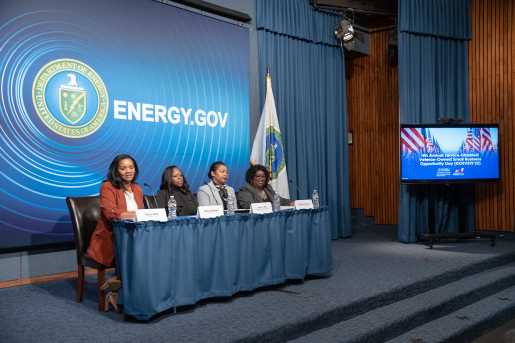 Photo of Panelists at DOE OSDBU Veterans Small Business Event