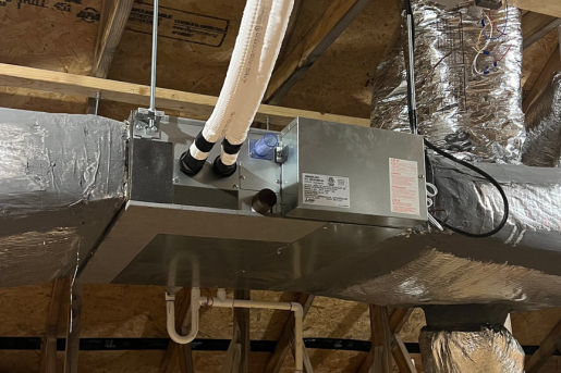 Howard Building Science built this 1,380-square-foot affordable home in Granite Falls, North Carolina, to the high performance criteria of the U.S. Department of Energy’s Zero Energy Ready Home (ZERH) program.