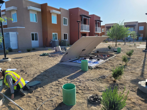 Sun Country Builders and Coachella Valley Housing Coalition built this 87,412-square-foot multifamily complex in Indio, California, to the high performance criteria of the U.S. Department of Energy’s Zero Energy Ready Home (ZERH) program.