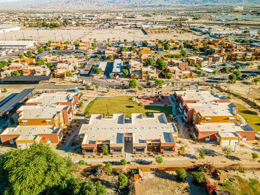 Sun Country Builders and Coachella Valley Housing Coalition built this 87,412-square-foot multifamily complex in Indio, California, to the high performance criteria of the U.S. Department of Energy’s Zero Energy Ready Home (ZERH) program.
