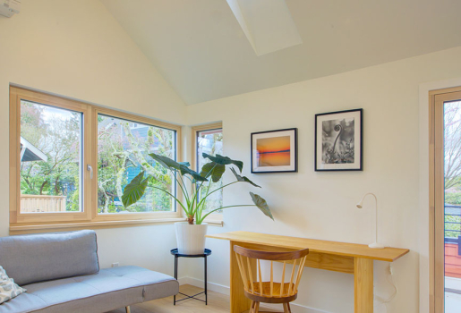 Targa Homes built this 1,000-square-foot custom home in Seattle, Washington, to the high performance criteria of the U.S. Department of Energy’s Zero Energy Ready Home (ZERH) program.