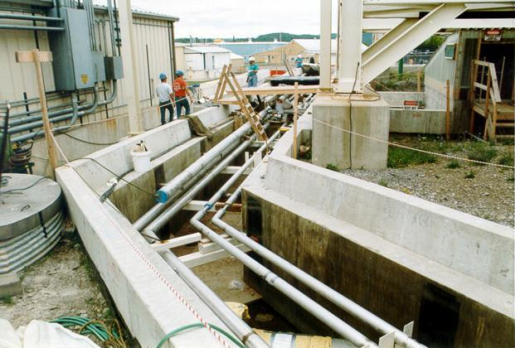 Vitrification Building Waste Transfer Trench
