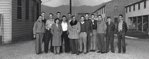 Group photo of scientists at Los Alamos
