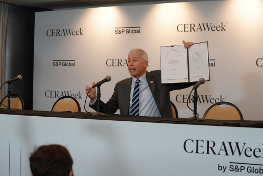 Sec Wright speaking at CERAWeek 