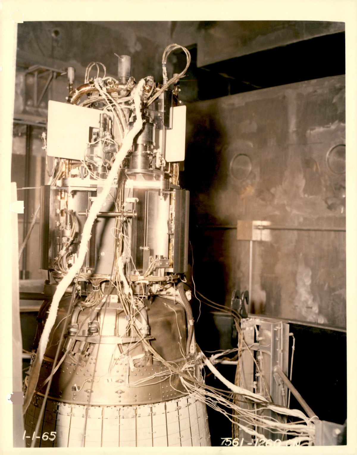 Close up of SNAP-10 reactor