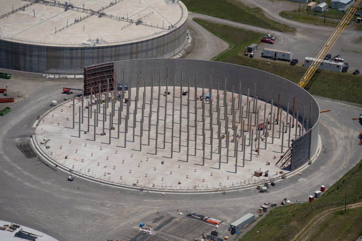 An ariel view of saltstone disposal unit 11