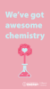 A Valentines Day Card that reads "We've got awesome chemistry" with a picture of a beaker.