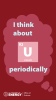A Valentines Day Card that reads "I think about u periodically" with a periodic table symbol of Uranium.