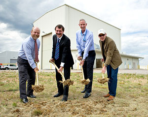 Ground breaking ceremony for the 5-MW Dynamometer Upgrade held at the NWTC on September 16, 2011.