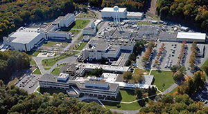 Aerial photo of the Princeton Plasma Physics Laboratory.